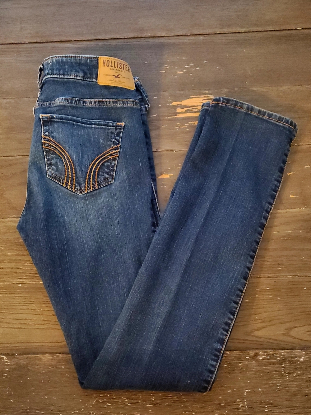 Hollister Women's Dark Indigo Stretch Skinny Jeans